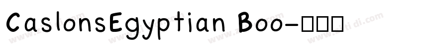 CaslonsEgyptian Boo字体转换